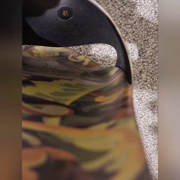 Flash Sale⚡️Versace Baroccoflage Slides Sandals Khaki 8 US (41 Euro) - Picture 4 of 7